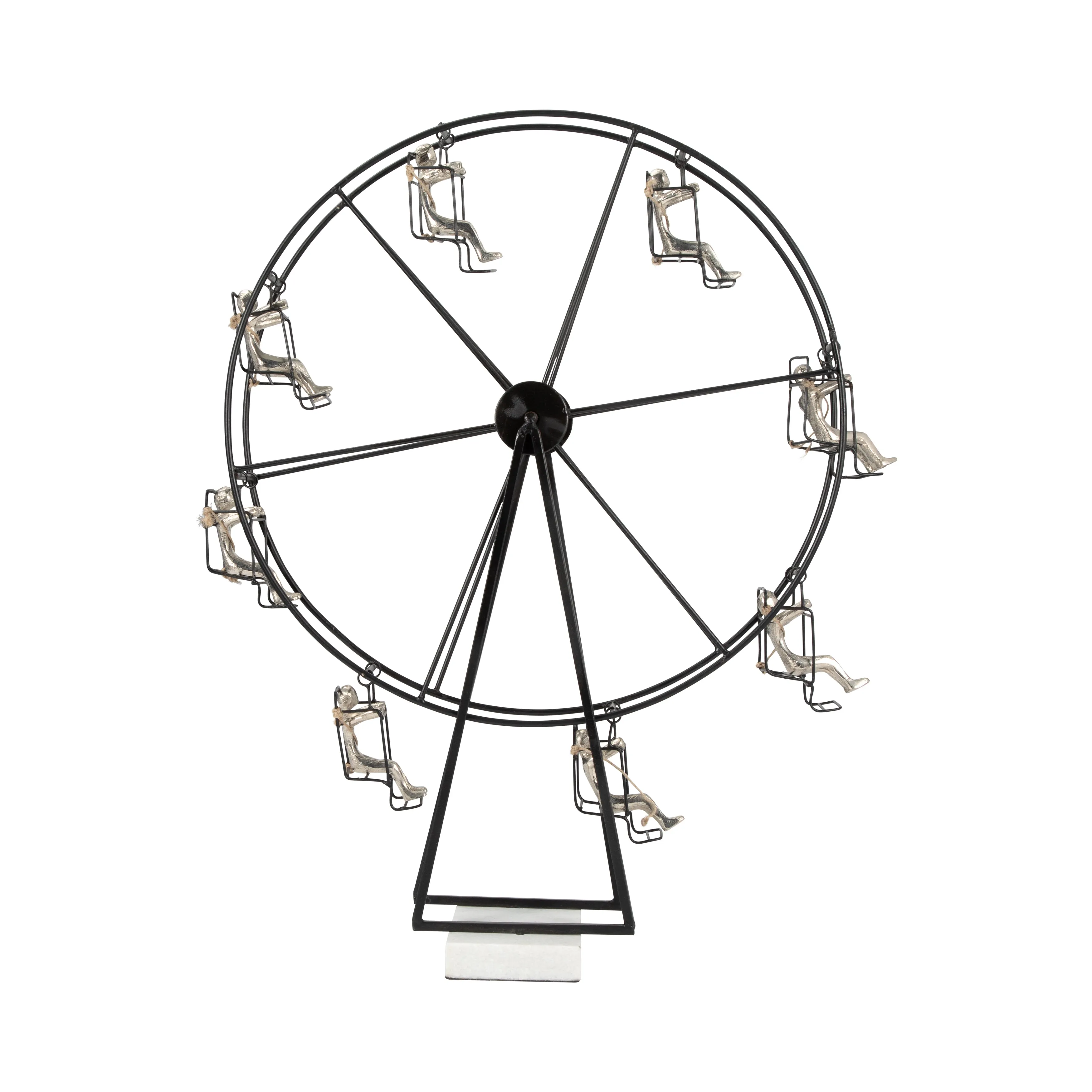 METAL, 23" FERRIS WHEEL, BLACK