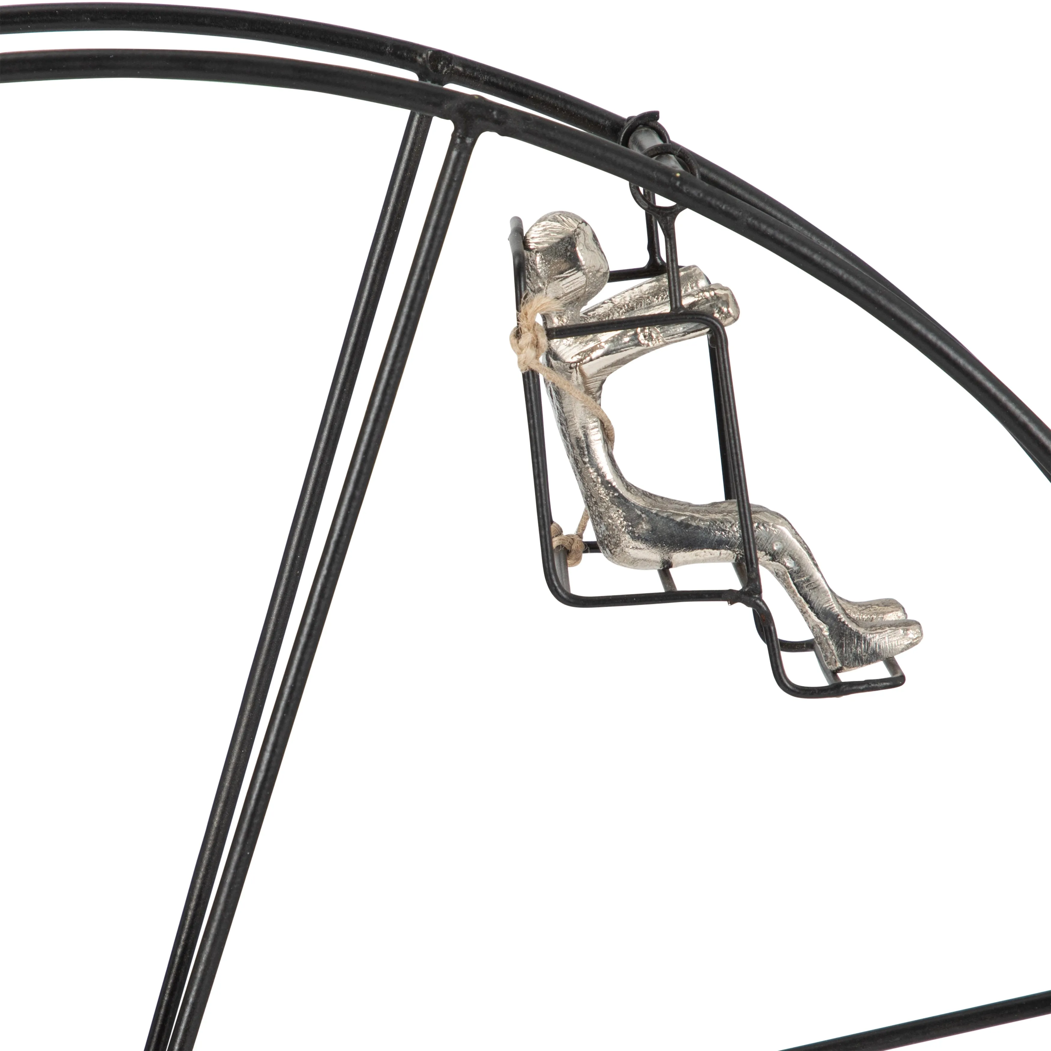 METAL, 23" FERRIS WHEEL, BLACK