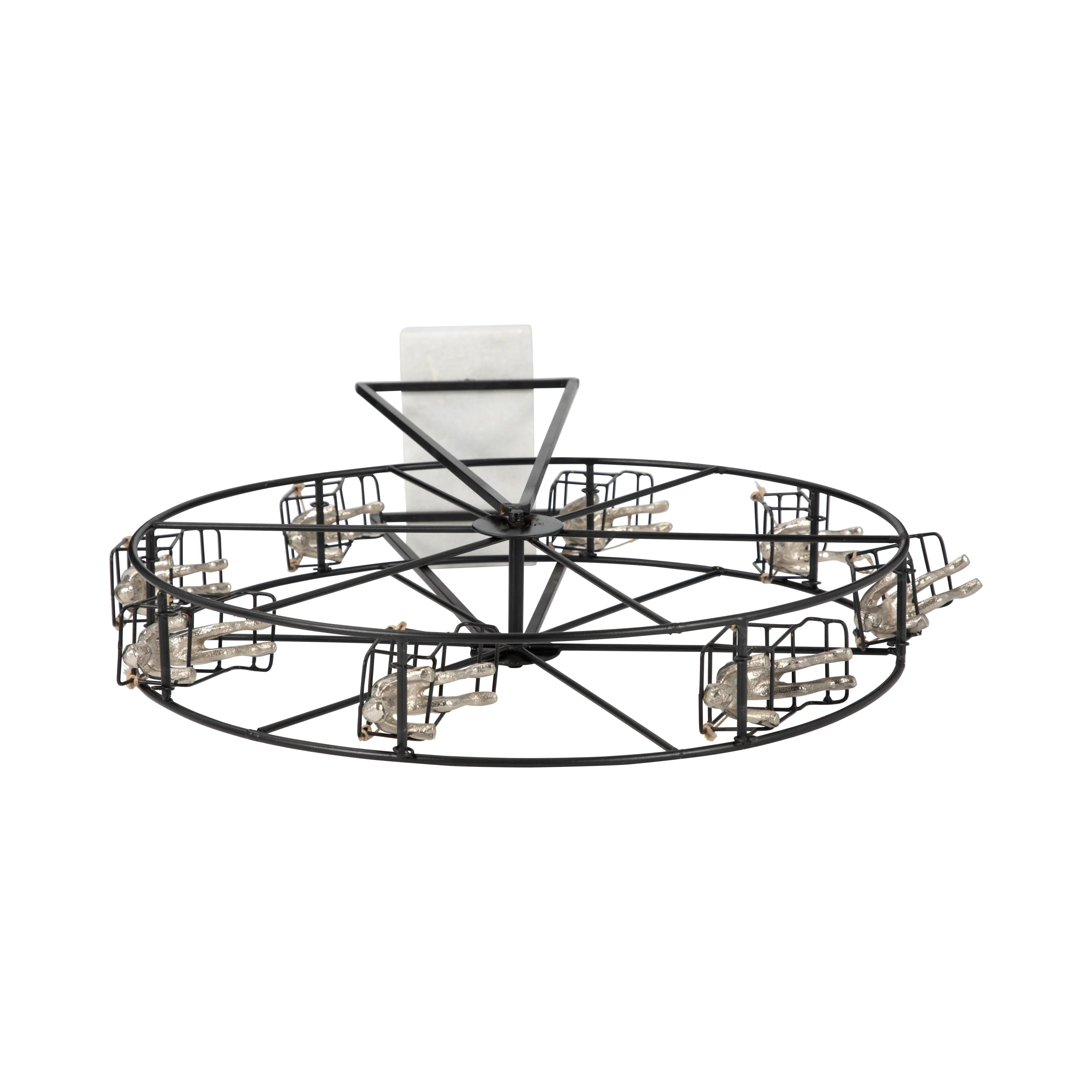 METAL, 23" FERRIS WHEEL, BLACK