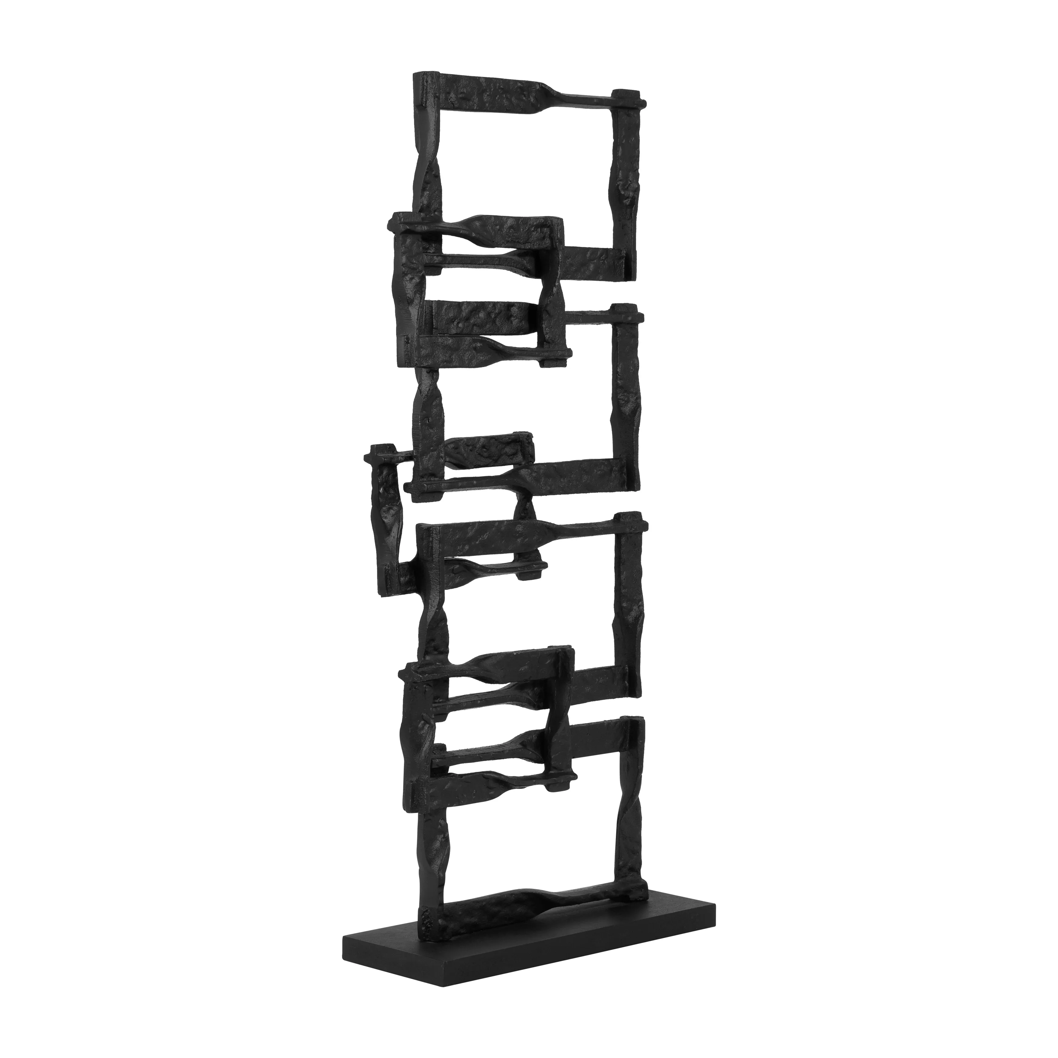 METAL, 23"H STACKING SQUARES, BLACK