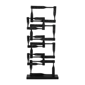 METAL, 23"H STACKING SQUARES, BLACK