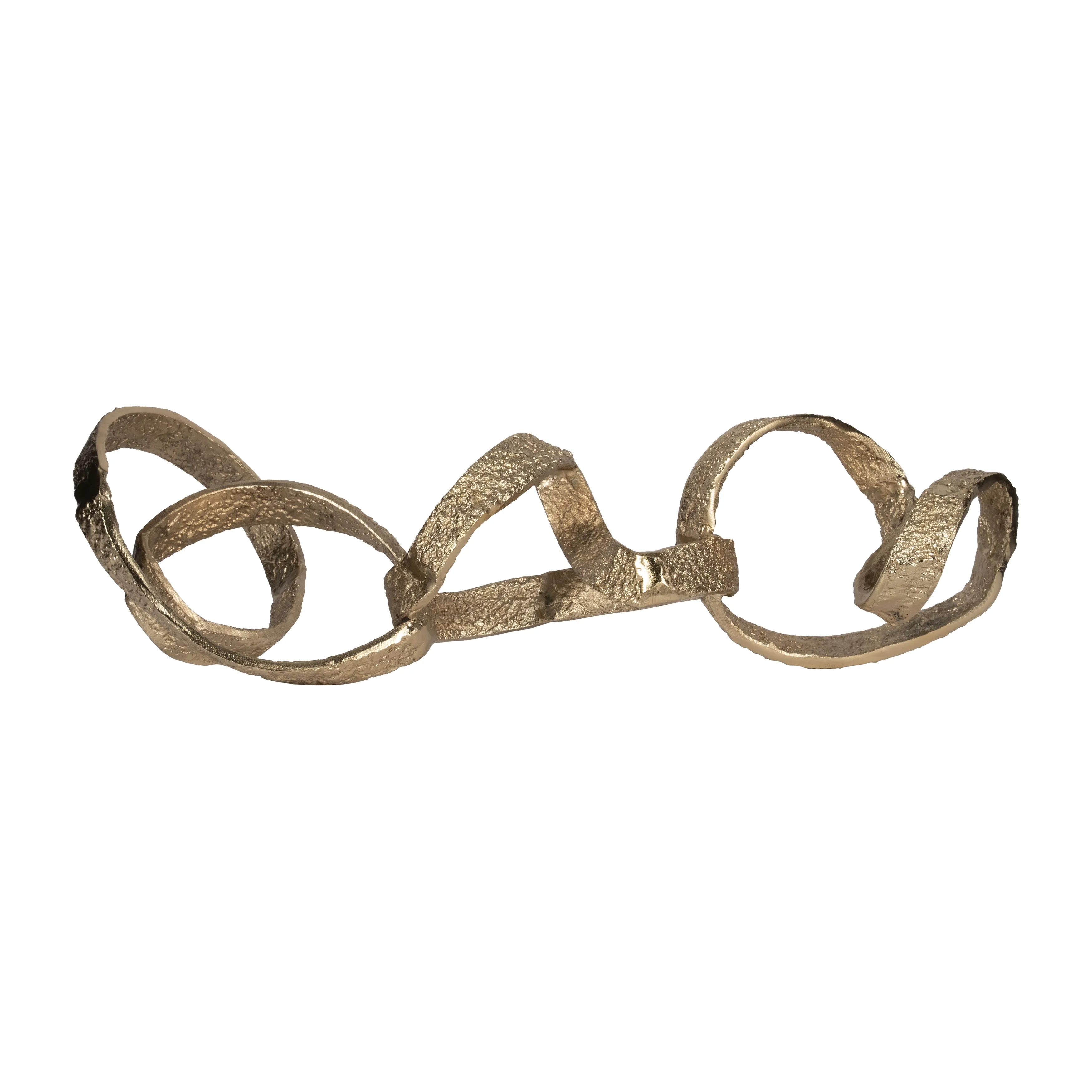 METAL, 27" SWIRLY TABLE OBJECT, GOLD