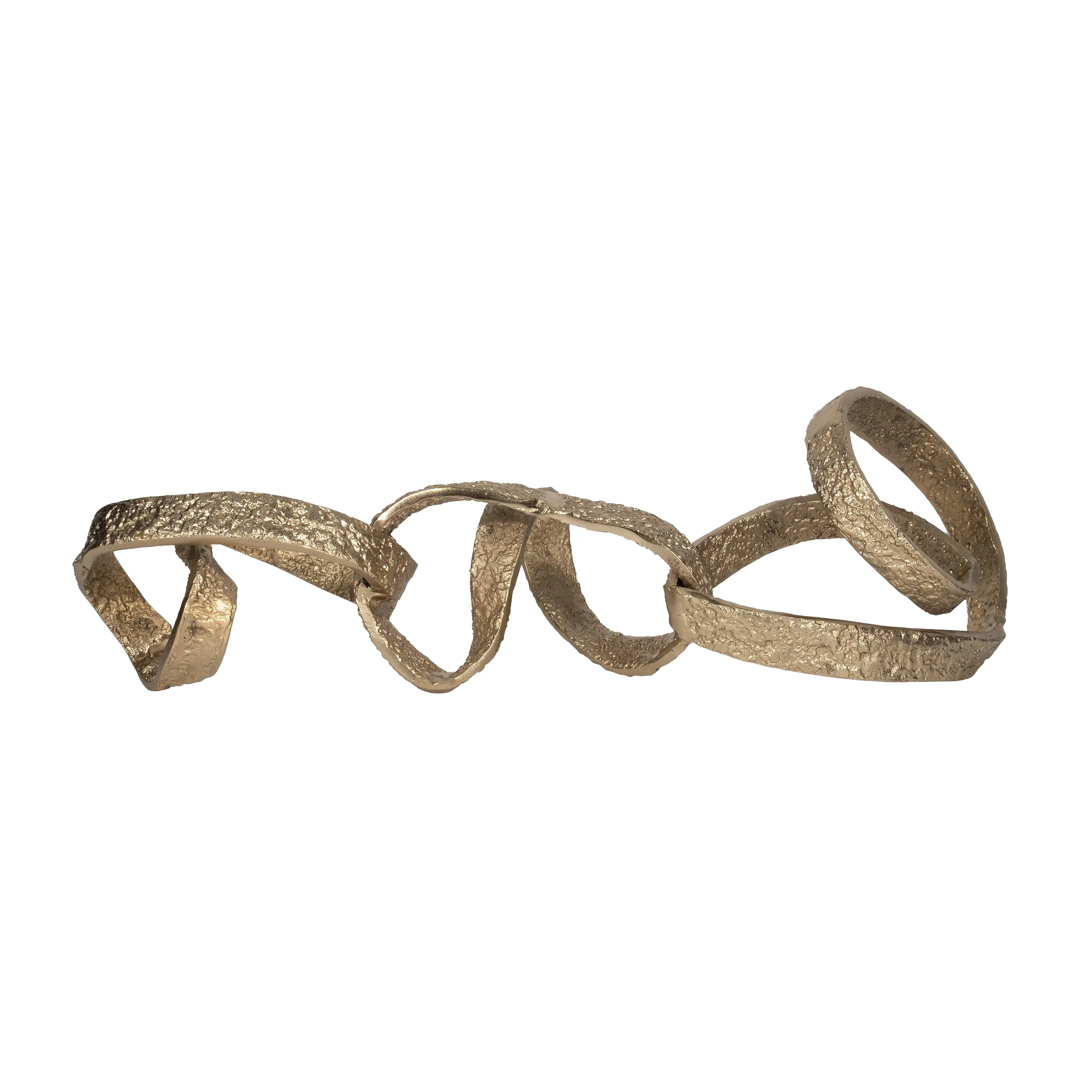 METAL, 27" SWIRLY TABLE OBJECT, GOLD