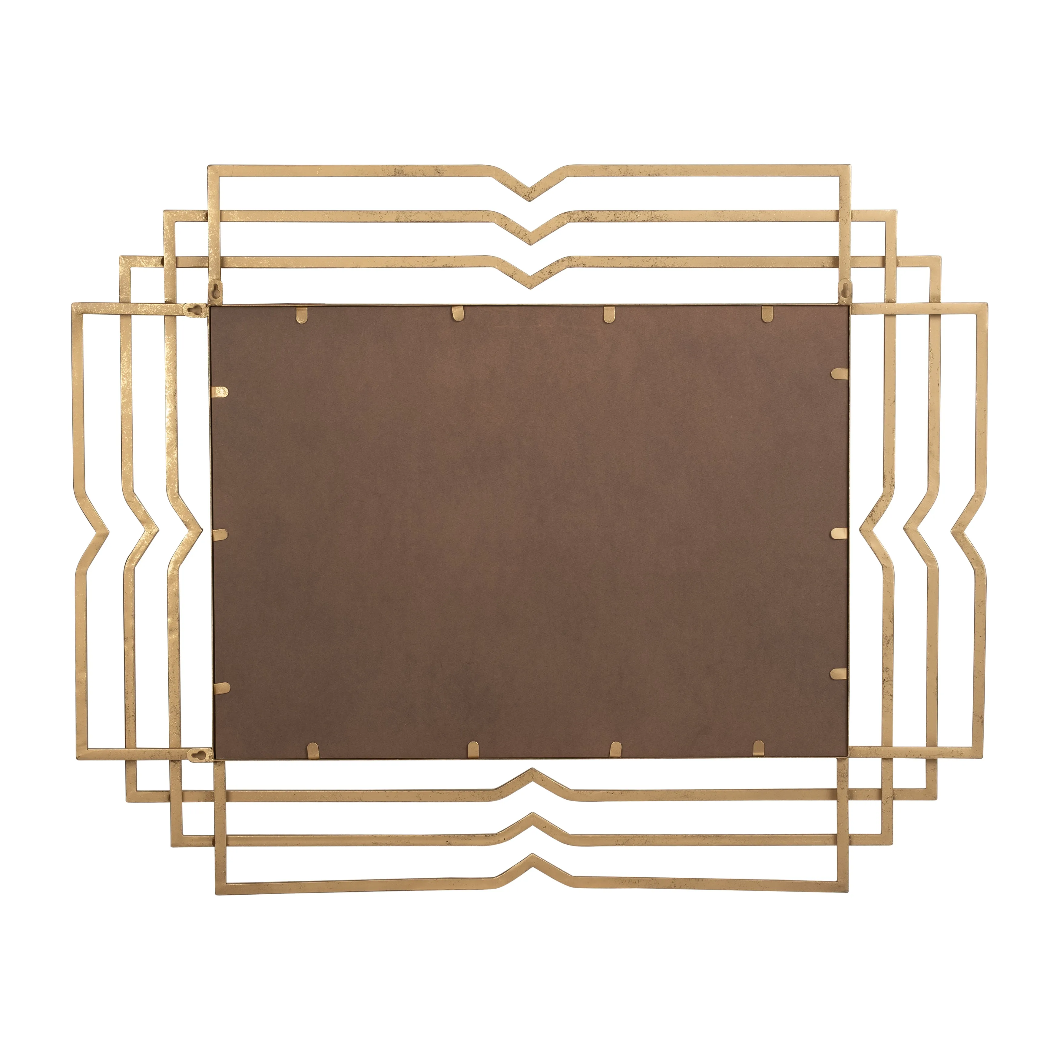 Metal 39" Rectangular Mirror,gold