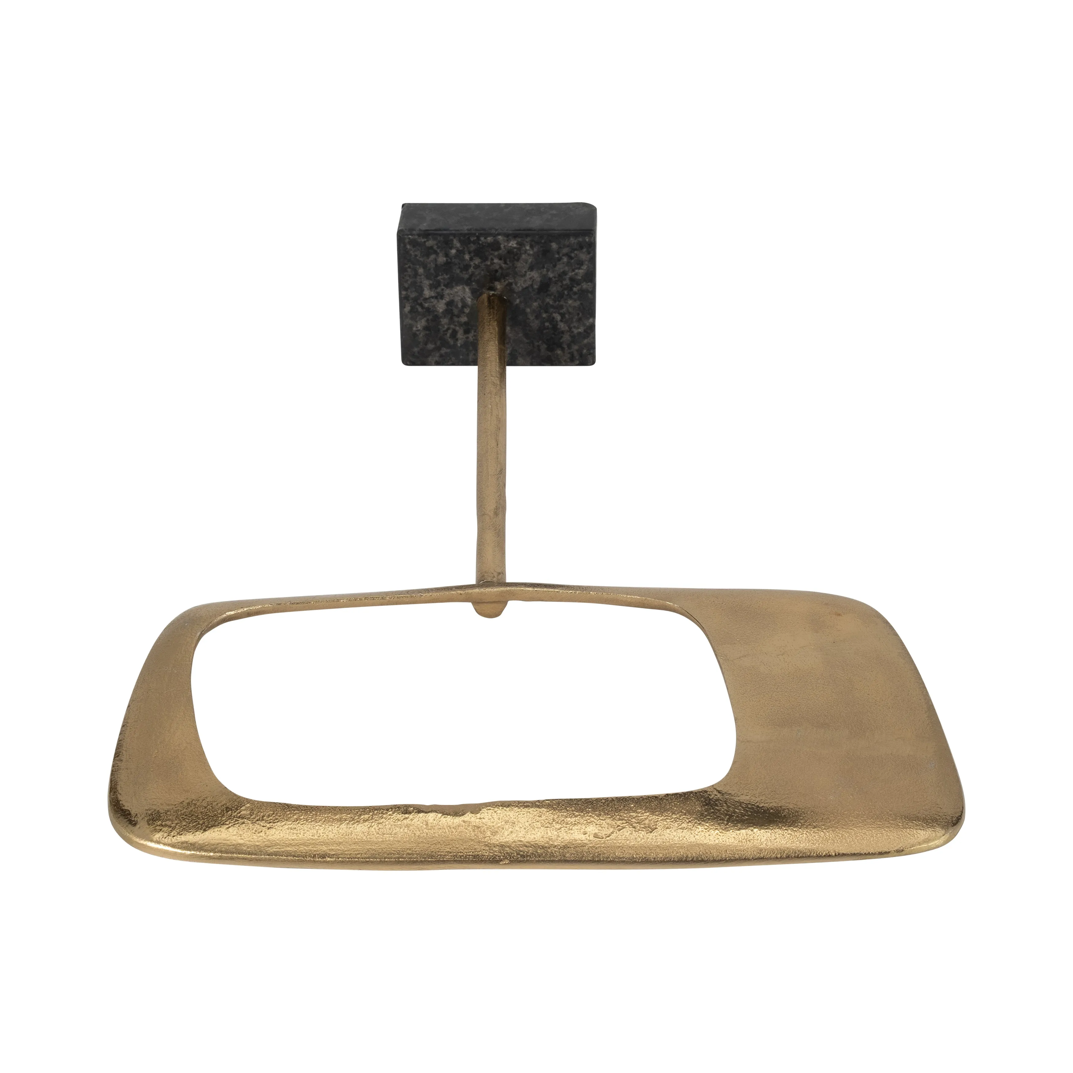 METAL/MARBLE, 20" TABLE TOP DECO, GOLD