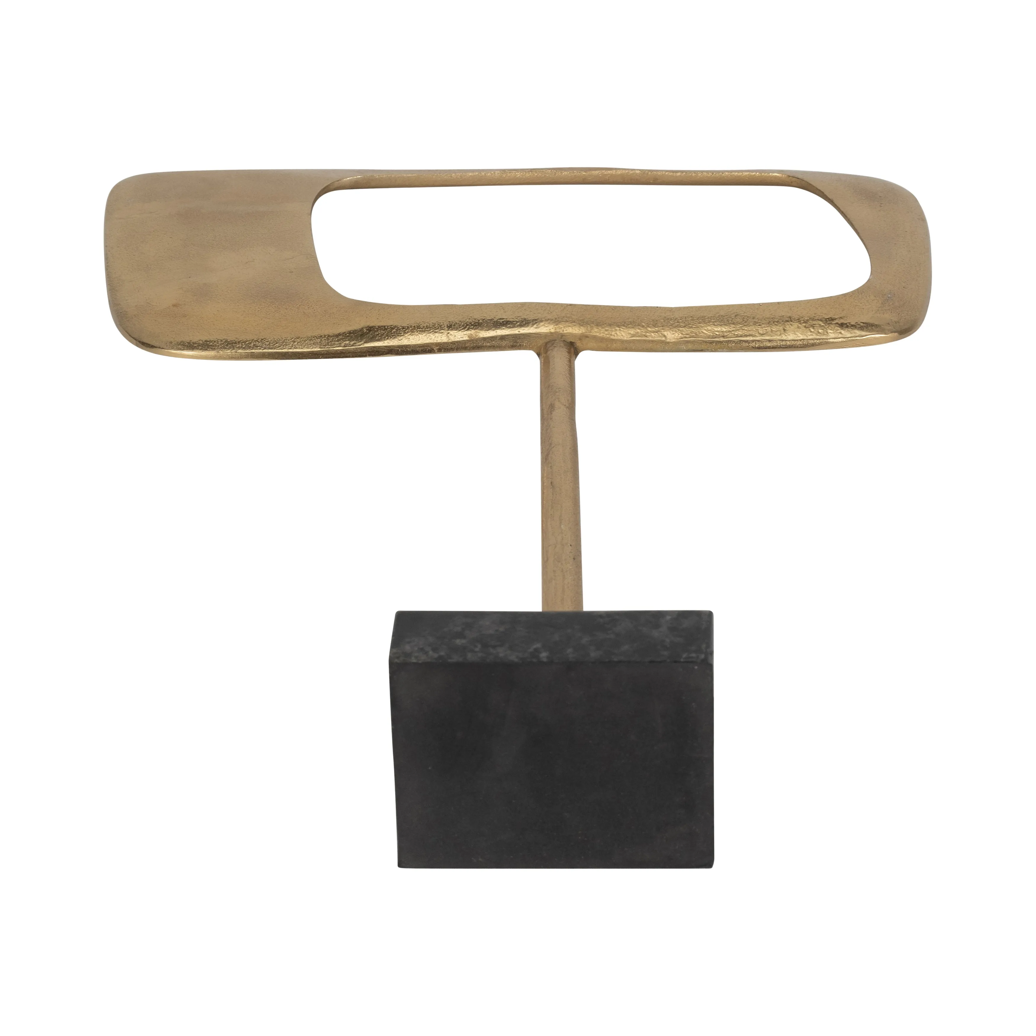 METAL/MARBLE, 20" TABLE TOP DECO, GOLD