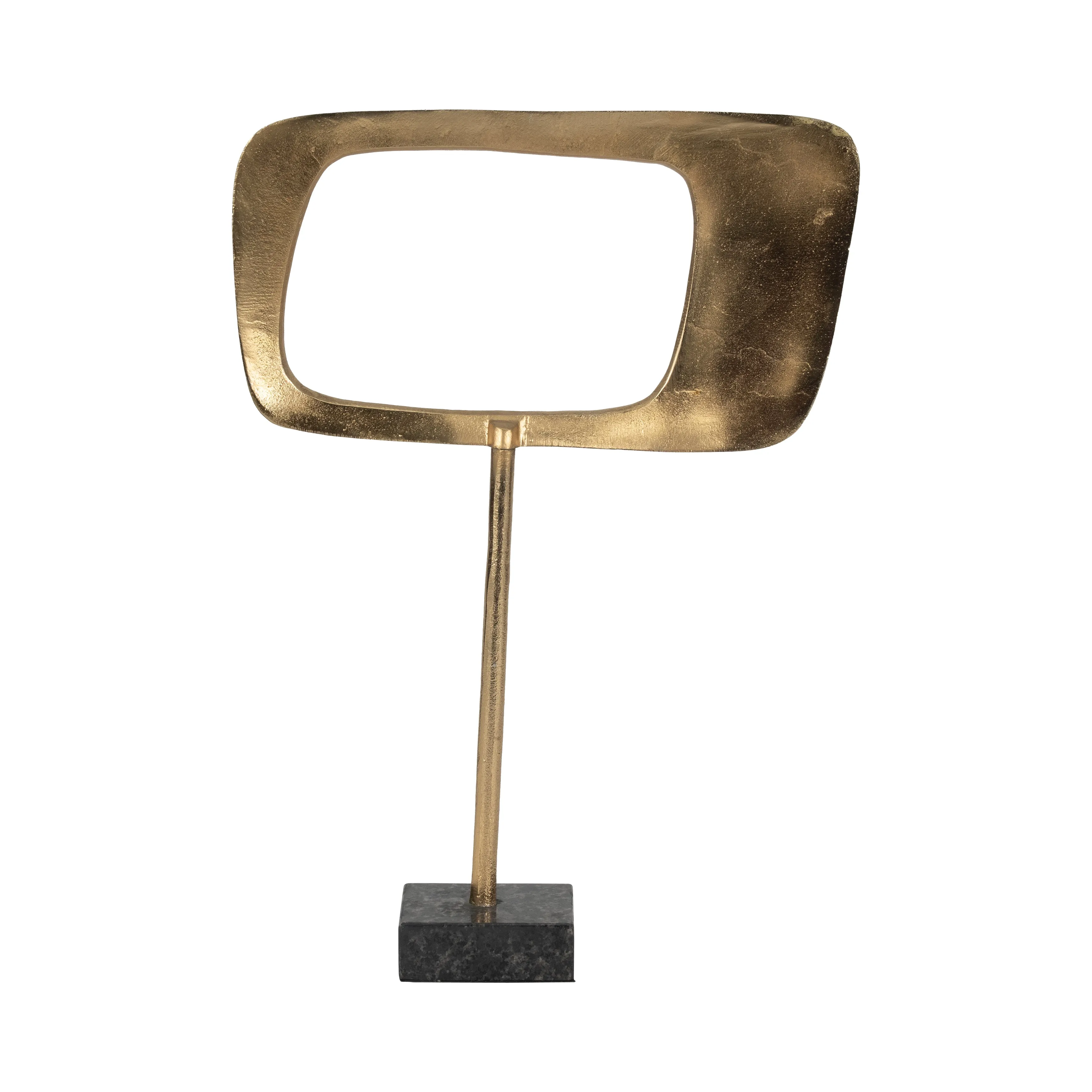 METAL/MARBLE, 20" TABLE TOP DECO, GOLD