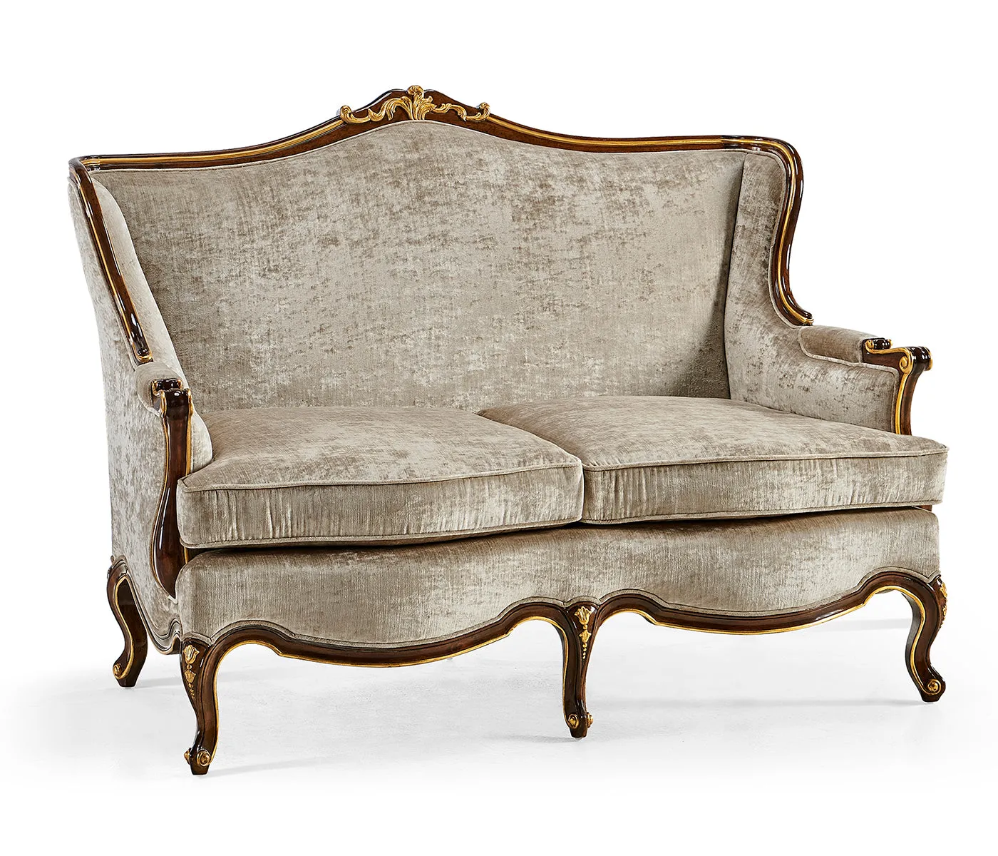 Monte Carlo Collection - Bergre Two Seater Sofa with Gilded Carving