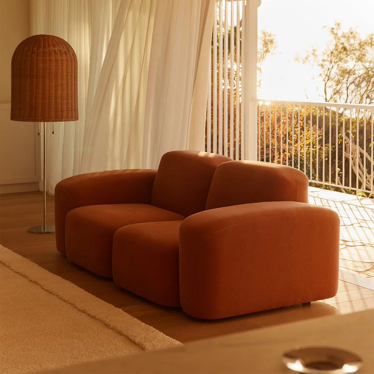 Muse 2 Seat Sofa (Cabarita Hazel)