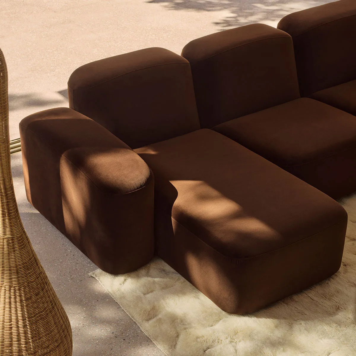 Muse 5 Piece LAF Modular Chaise Sofa (Avalon Piccolo)