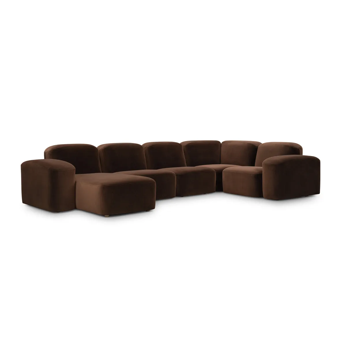 Muse 5 Piece LAF Modular Chaise Sofa (Avalon Piccolo)