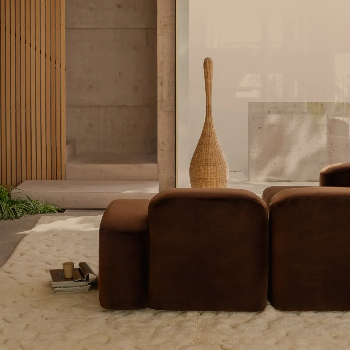 Muse 5 Piece LAF Modular Chaise Sofa (Avalon Piccolo)