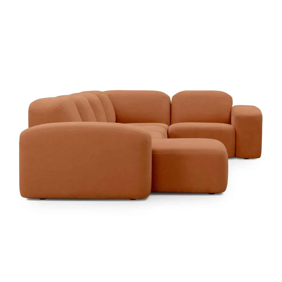 Muse 5 Piece LAF Modular Chaise Sofa (Cabarita Hazel)