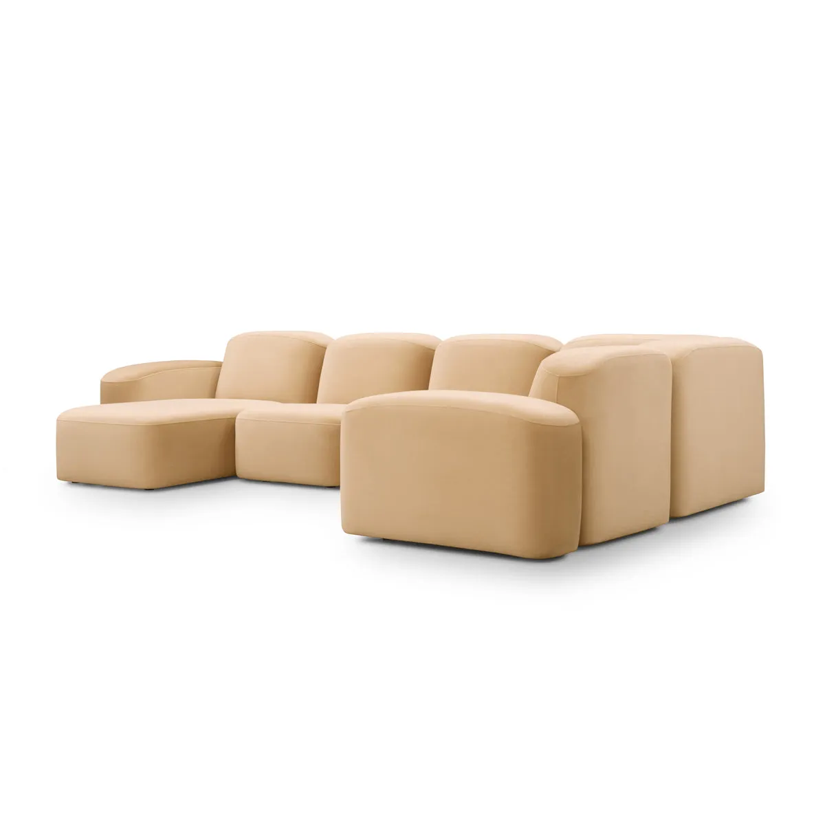 Muse 5 Piece LAF Modular Chaise Sofa (Malibu Dune)