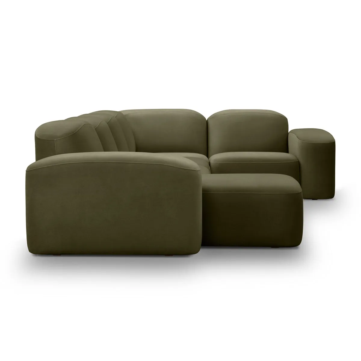 Muse 5 Piece LAF Modular Chaise Sofa (Malibu Matcha)