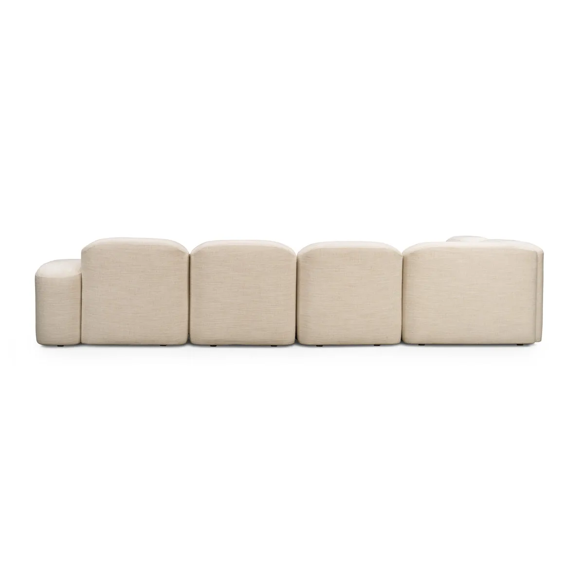 Muse 5 Piece RAF Modular Chaise Sofa (Hyams Sable)