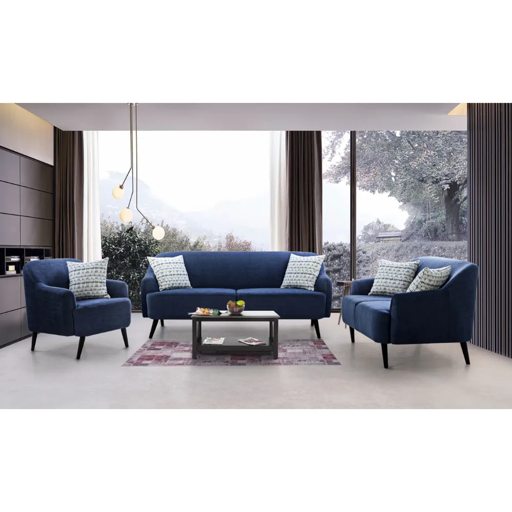 Nelson Winsome Dark Blue Loveseat