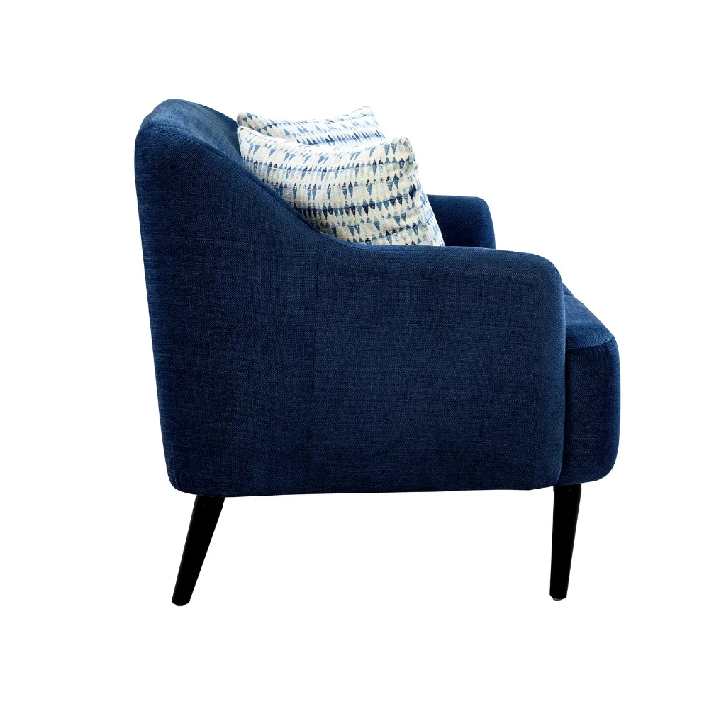 Nelson Winsome Dark Blue Loveseat