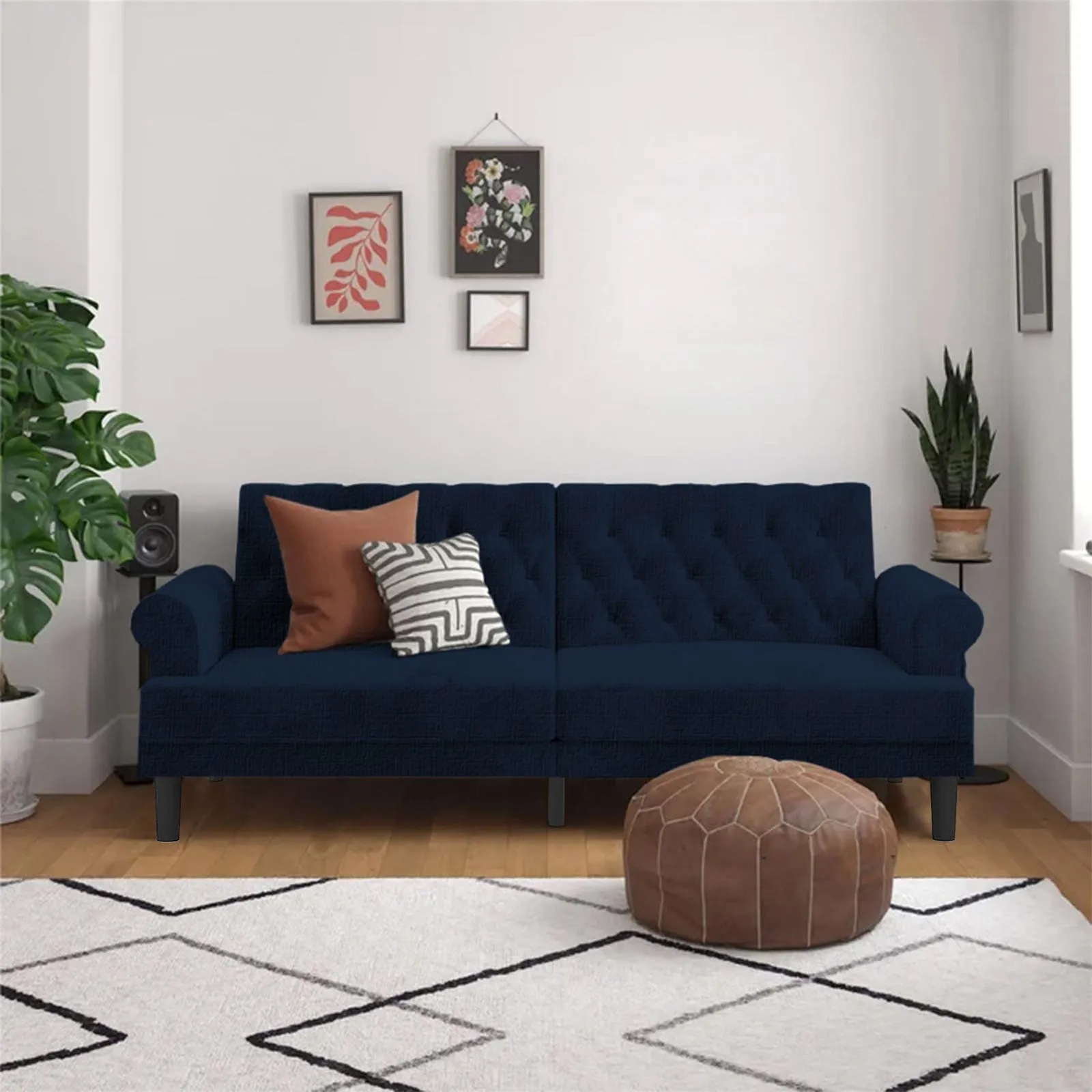 Nutella 2 In 1 Sofabed Velvet Upholstered