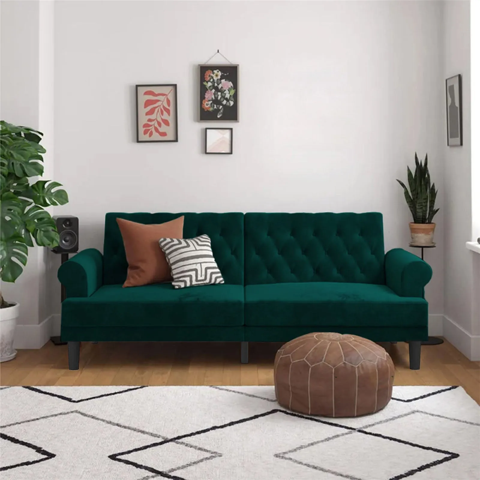 Nutella 2 In 1 Sofabed Velvet Upholstered