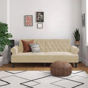 Nutella 2 In 1 Sofabed Velvet Upholstered