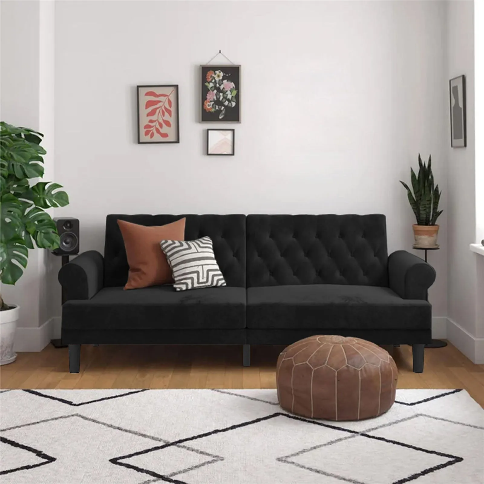 Nutella 2 In 1 Sofabed Velvet Upholstered