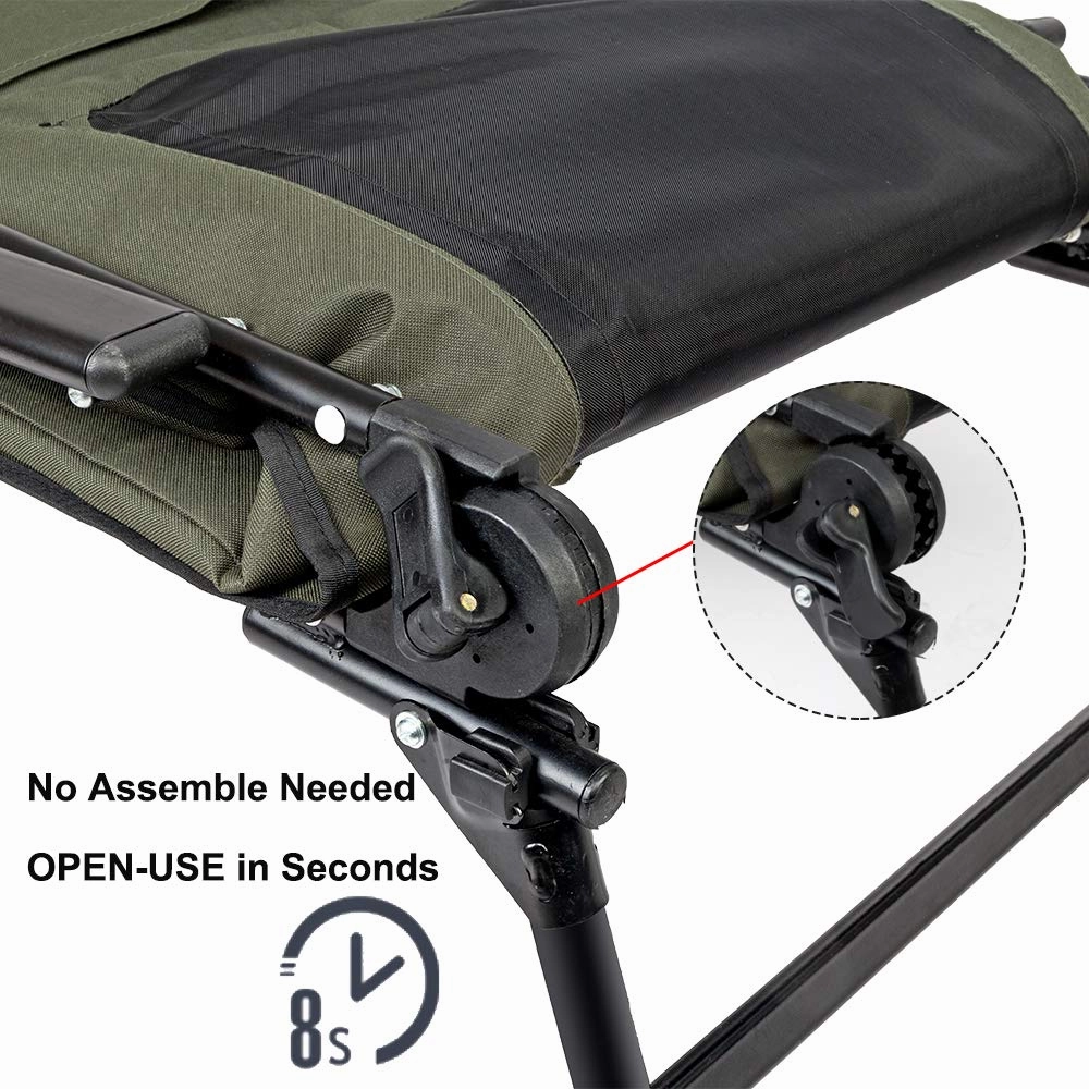Outdoor Vingli patio chairs seating VINGLI Folding Fishing Chair Plus Foot Rest Attachment