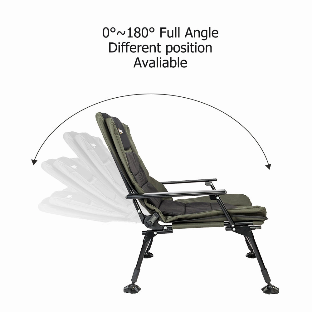Outdoor Vingli patio chairs seating VINGLI Folding Fishing Chair Plus Foot Rest Attachment