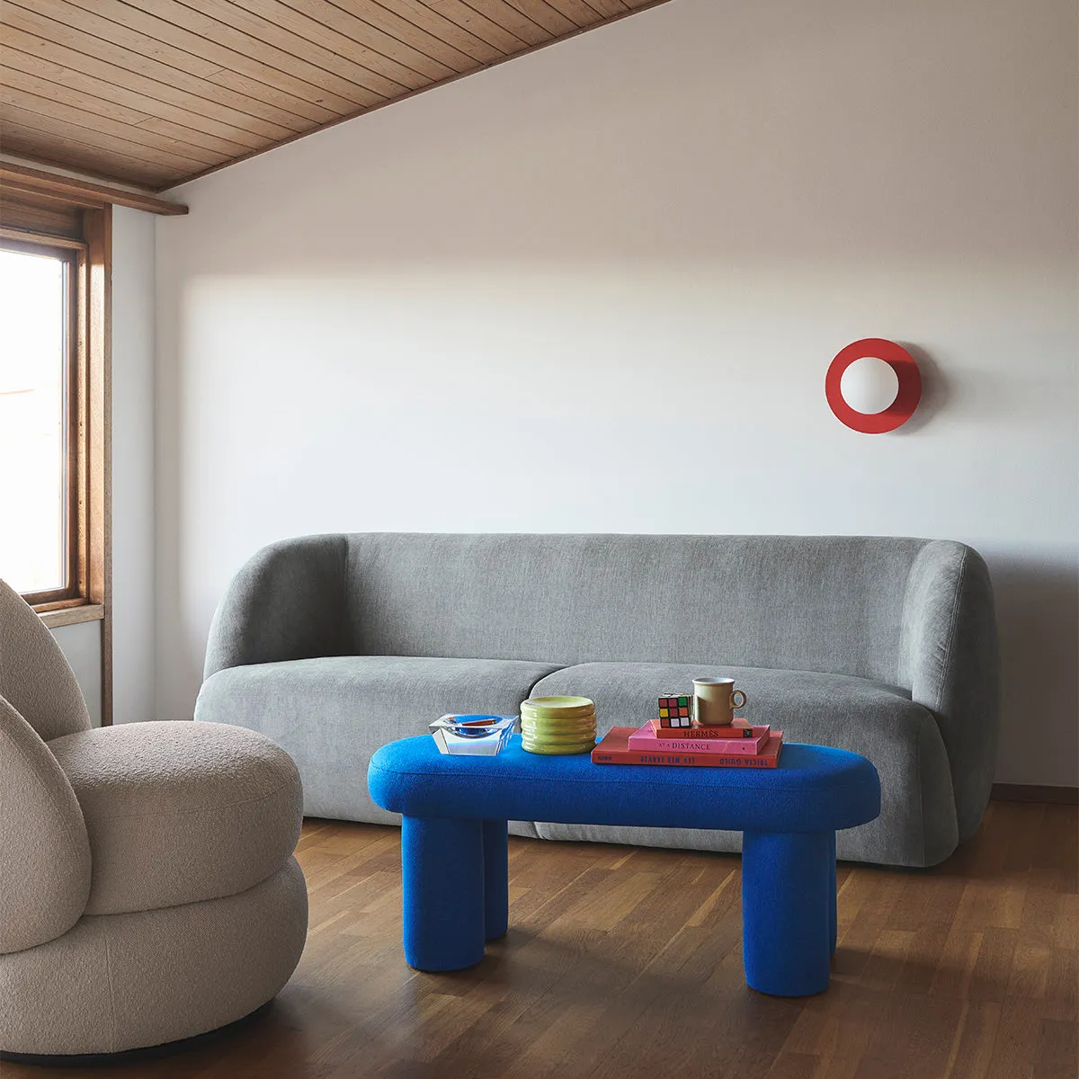 Paula Fabric 3 Seater Sofa