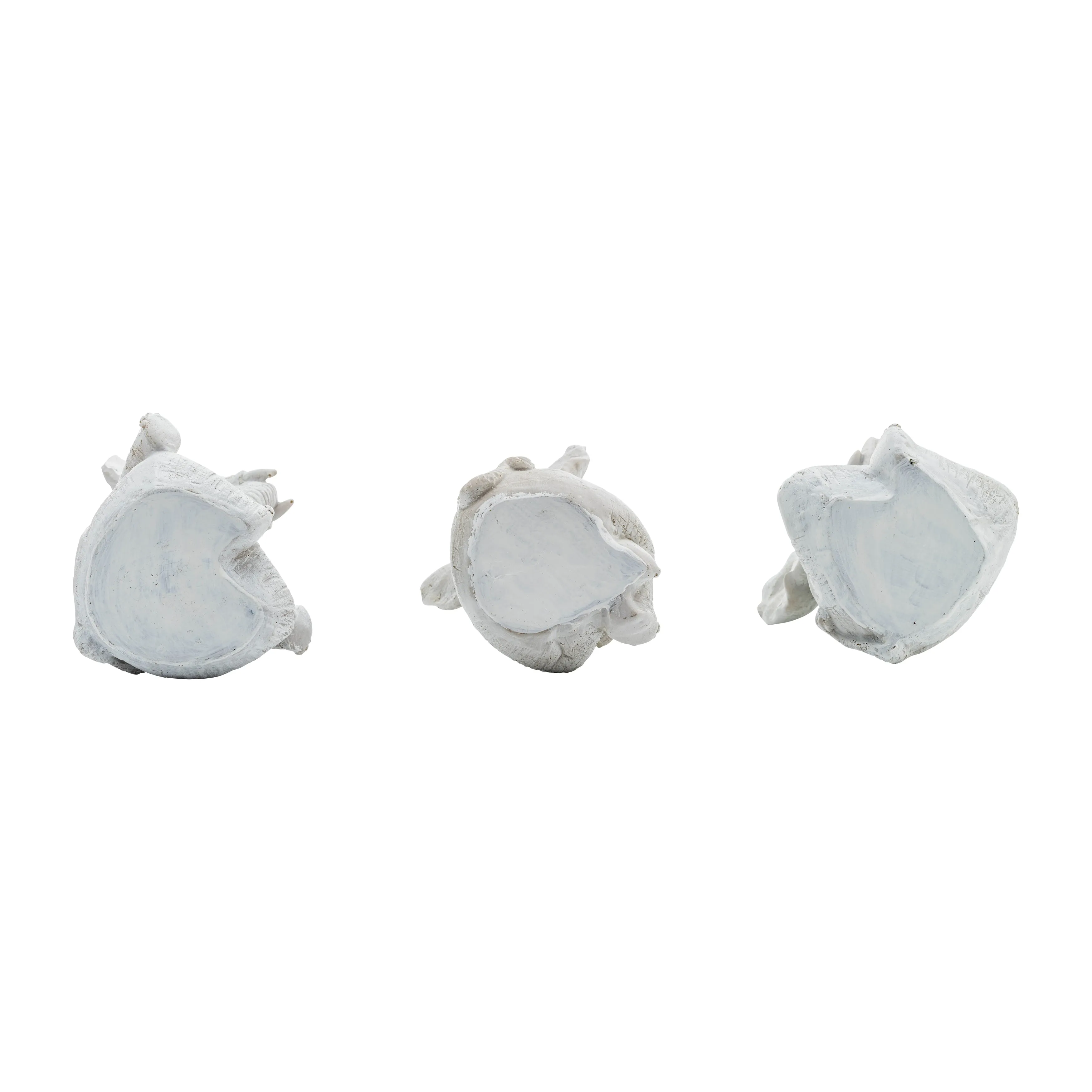RESIN, S/3, 8"H, YOGA ELEPHANTS, WT