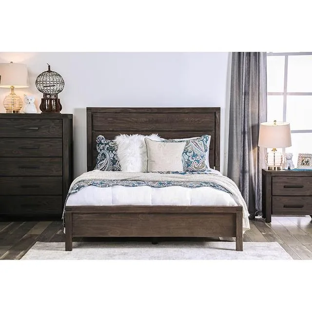 Rexburg Wire-Brushed Rustic Brown Full Bed