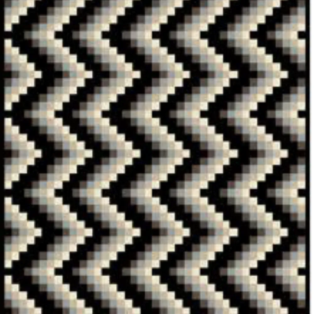 Roots Ferrera ZigZag Dark Brown Rug