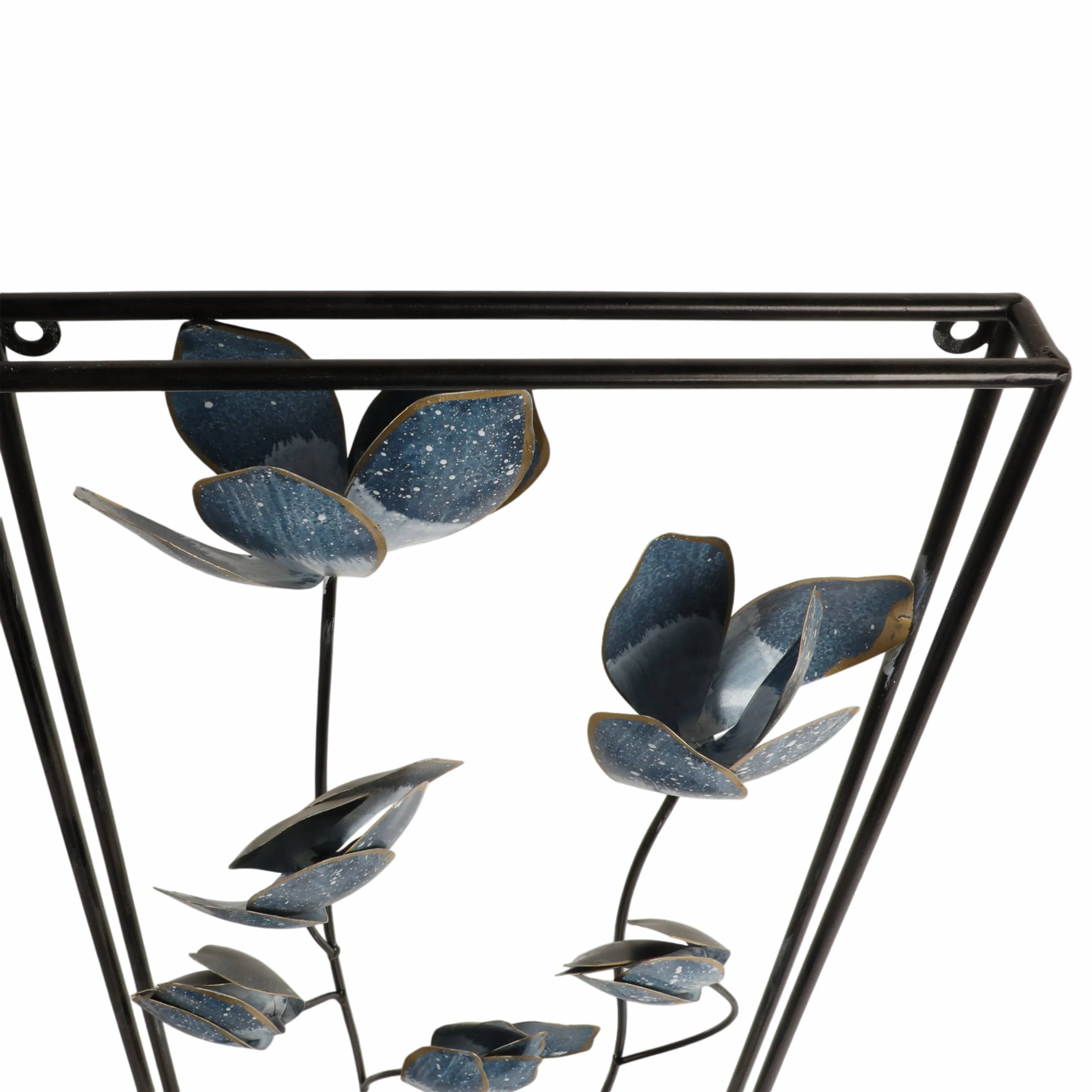 S/2 32" Blooming Flowers Metal Wall Panels, Blue/b