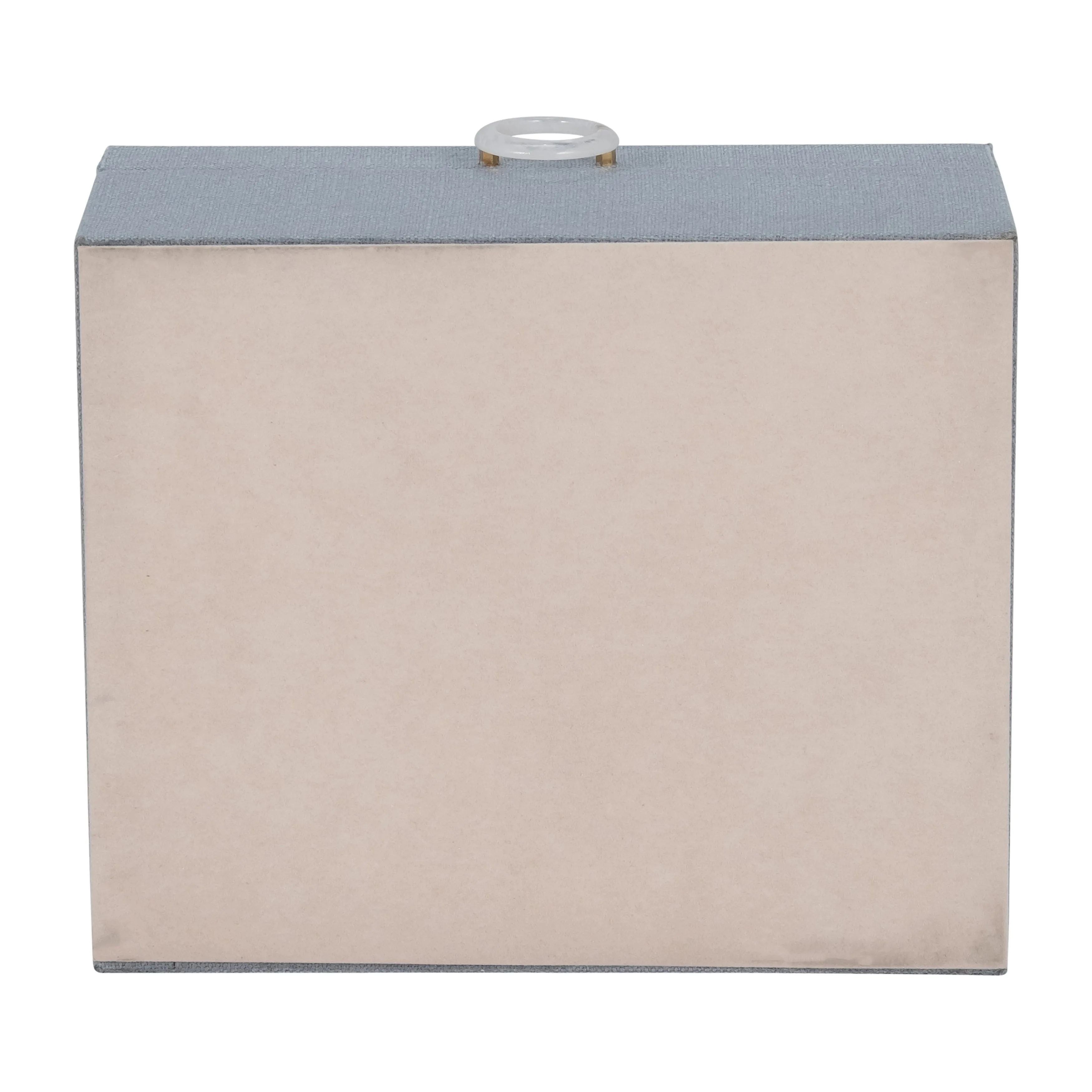 S/2 7/9" BOX W/ RING DETAIL, DENIM BLUE