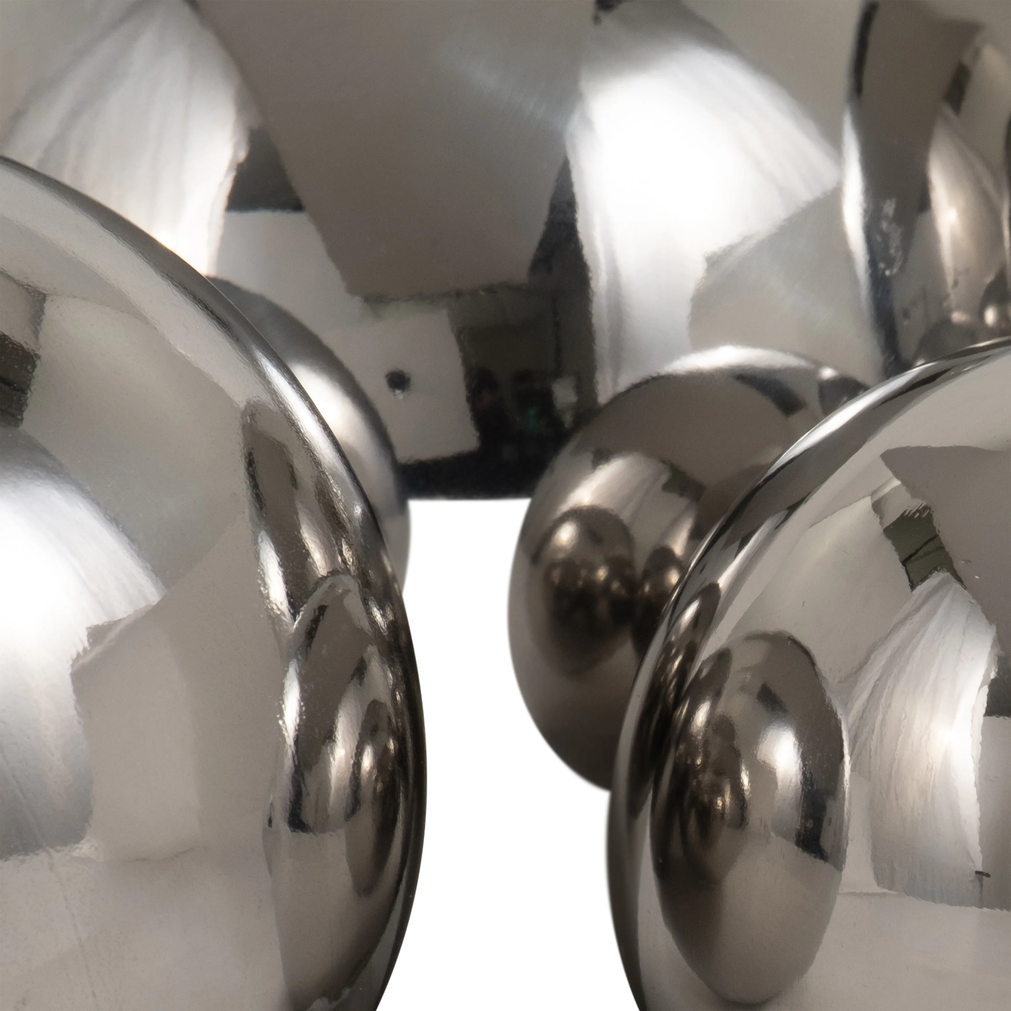 S/5 2/3/4/5/6" ADAGIO STEEL SPHERES DECO BALLS,