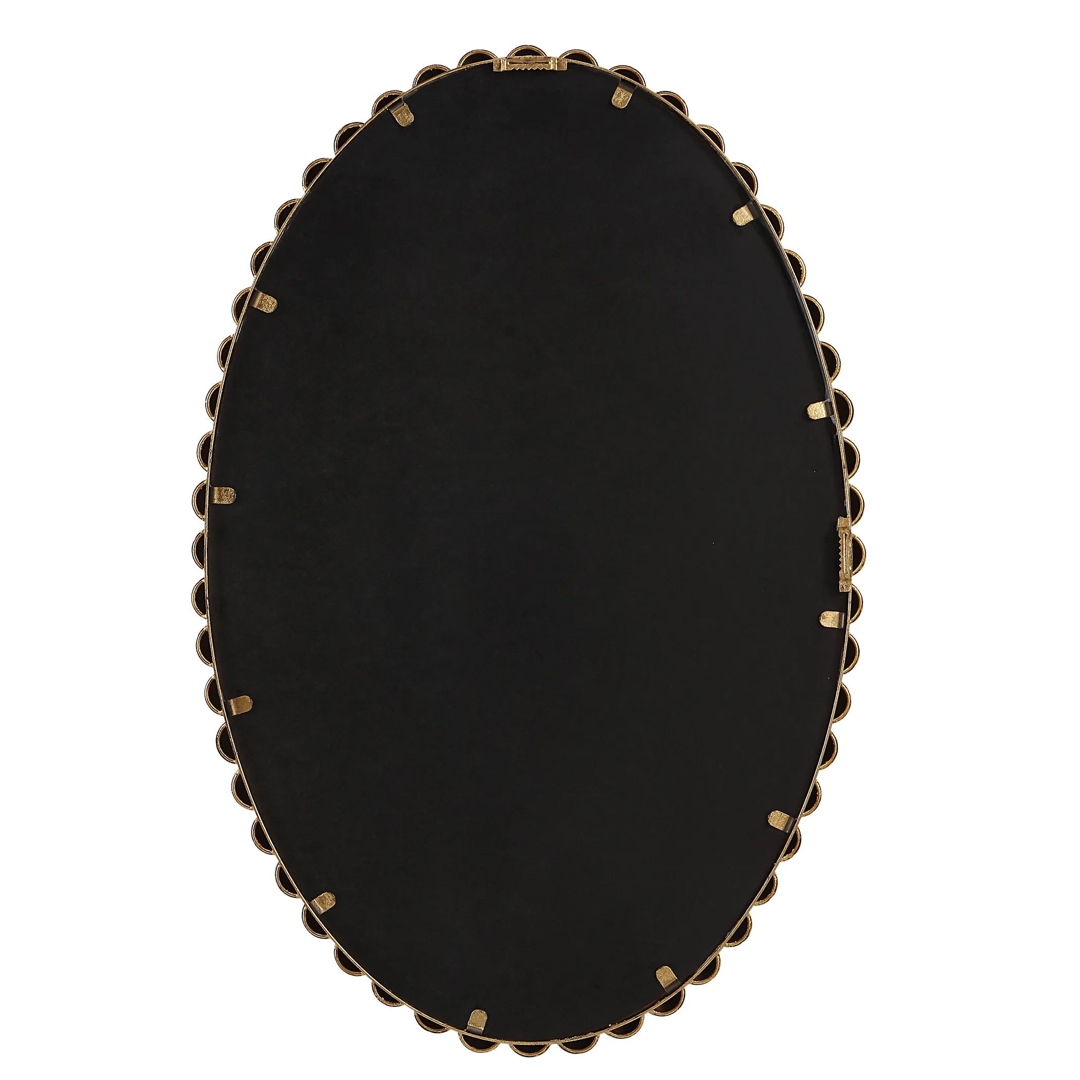 Serna Oval Mirror, Gold