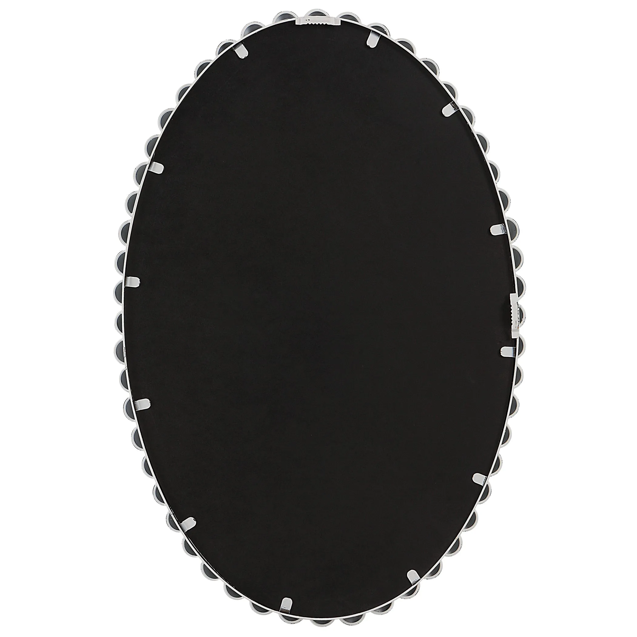 Serna Oval Mirror, White