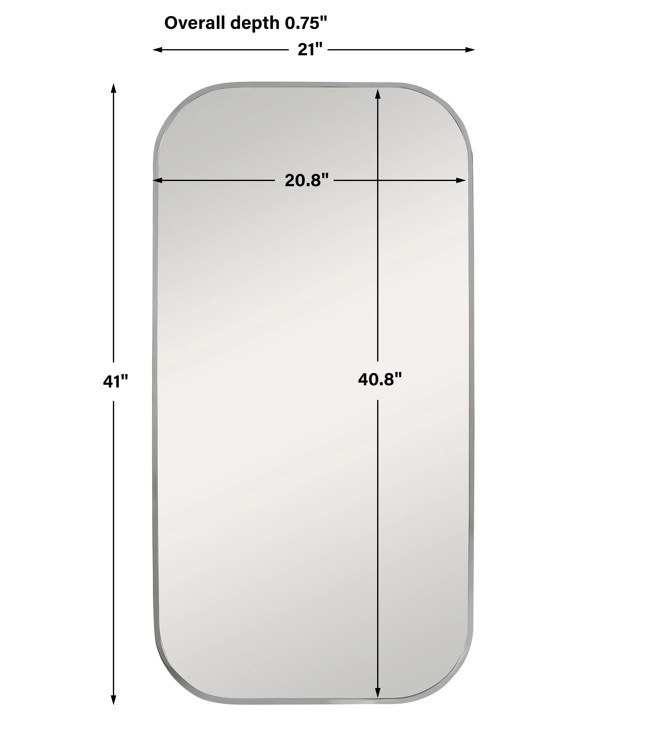 Taft Polished Nickel Mirror