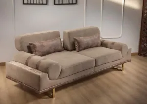 Three-seater sofa from Maiden Home Brown - 220x75x75 cm M110453452