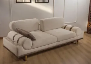 Three-seater sofa from Maiden Home White - 220x75x75 cm M110453453