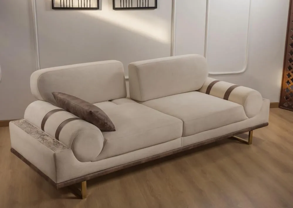 Three-seater sofa from Maiden Home White - 220x75x75 cm M110453453