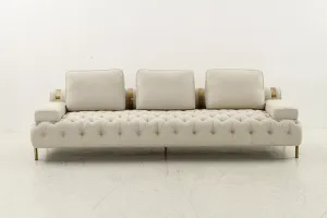 Tufting Beige 4 Seater Sofa