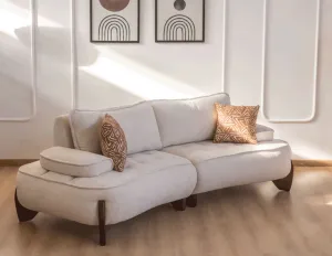 Two-Seater Sofa from Outar, White - 190x75x75 cm M110453362