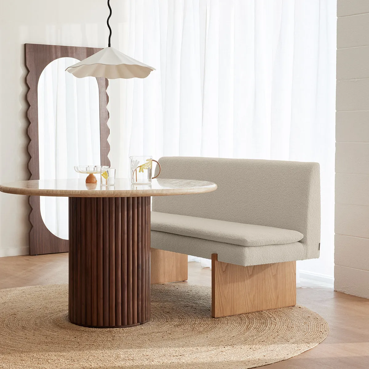 Umi Boucle Dining Sofa