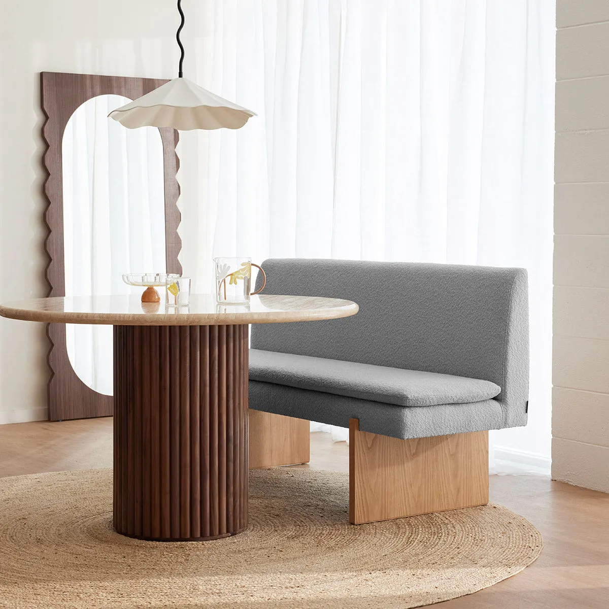 Umi Boucle Dining Sofa