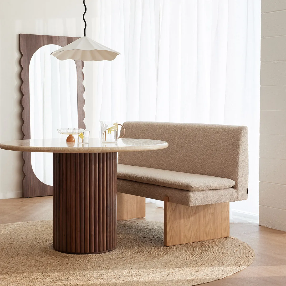 Umi Boucle Dining Sofa
