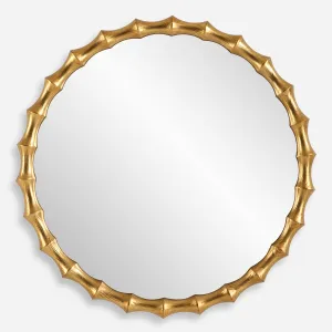 Uttermost Nacala Round Gold Mirror