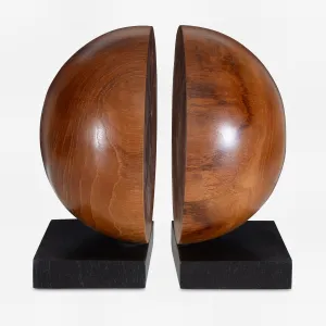 Uttermost Teak And Noir Bookends Set/2