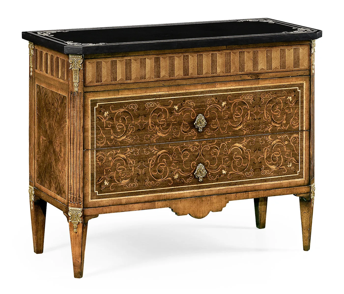 Venetian Collection - Italian commode with black scagliola top (Large)