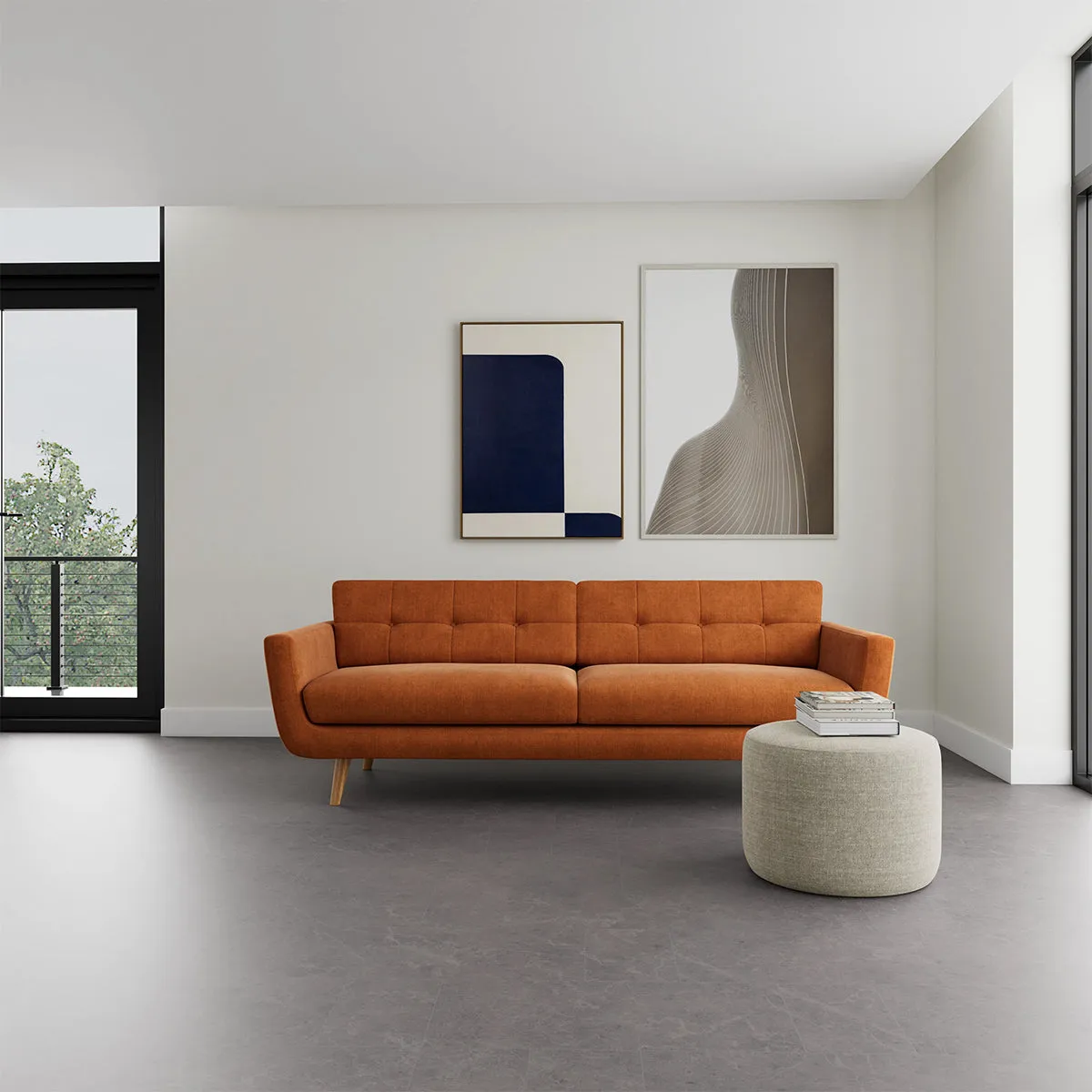 Vera Fabric 3 Seater Sofa